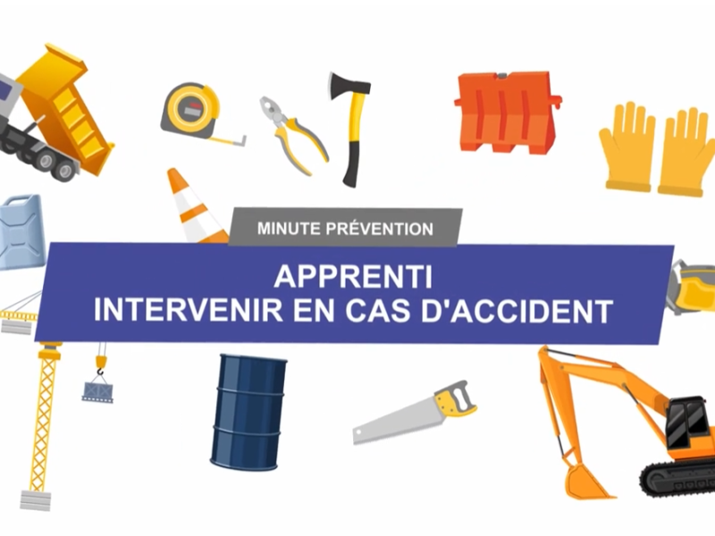 Apprenti : intervenir en cas d’accident sur chantier