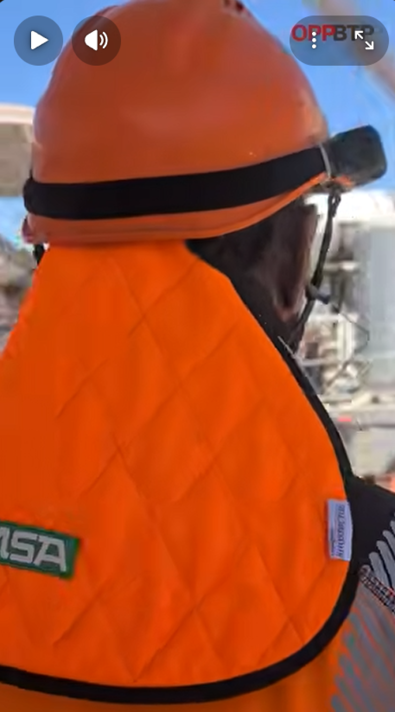 Saharienne rafraîchissante : protéger sa nuque du soleil sur chantier