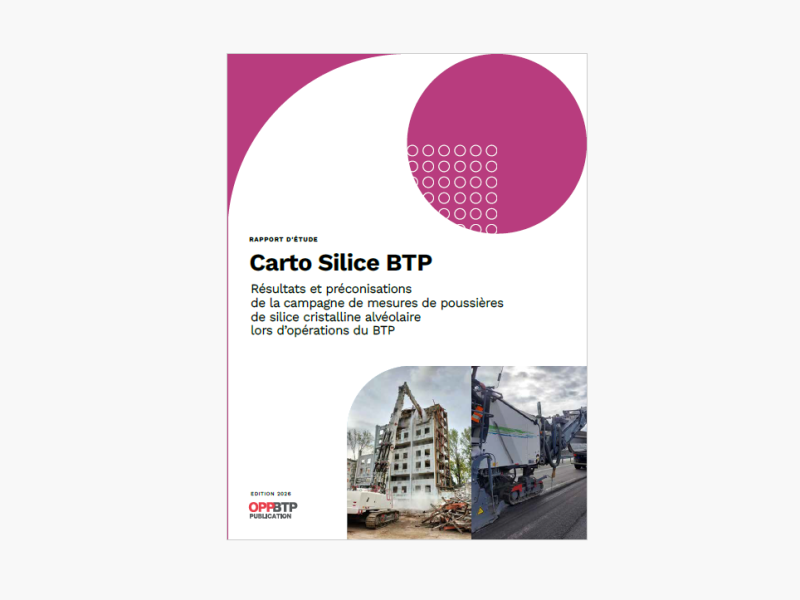 Carto Silice BTP : trois nouvelles situations de travail étudiées et des données actualisées