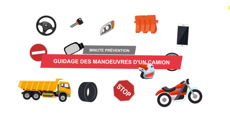 Guider les manœuvres d'un camion sur un chantier
