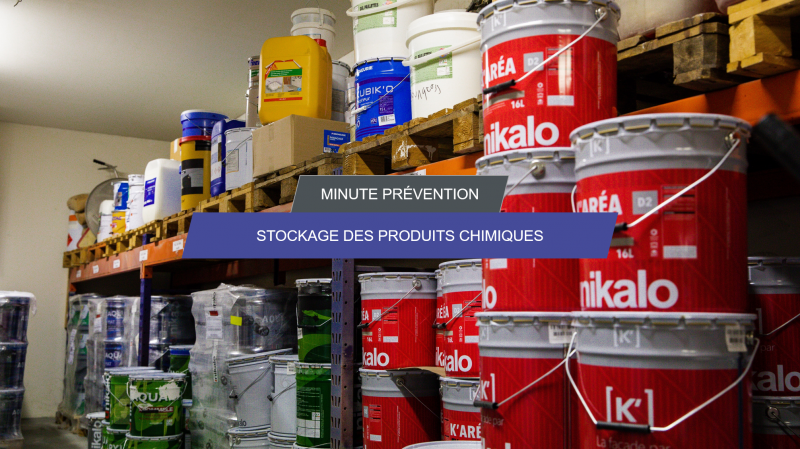 Je stocke des produits chimiques