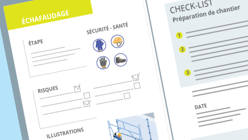 Un classeur pour optimiser le suivi de chantier