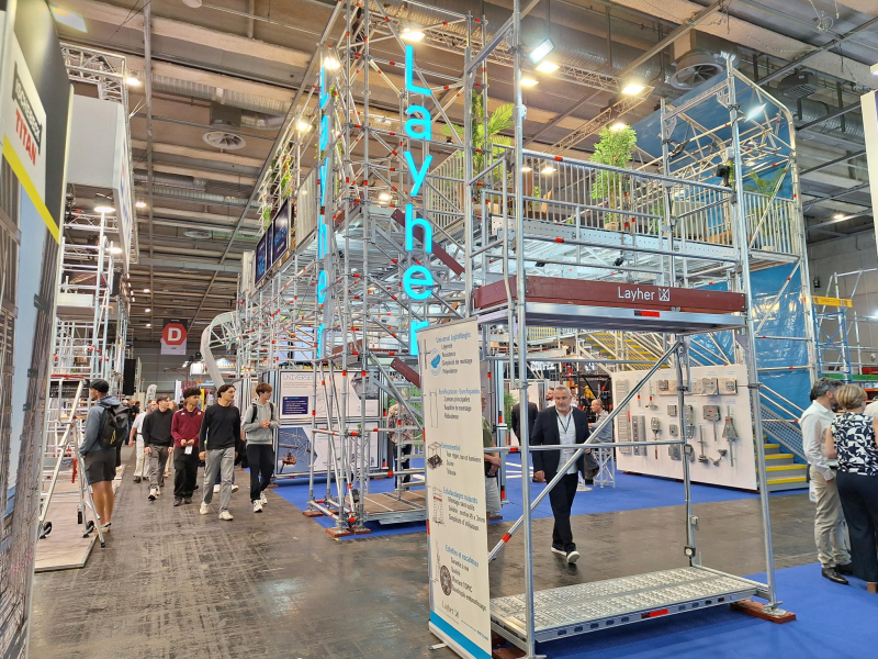 Batimat 2026 - Layher lance plusieurs innovations pour conjuguer productivité et sécurité sur les chantiers