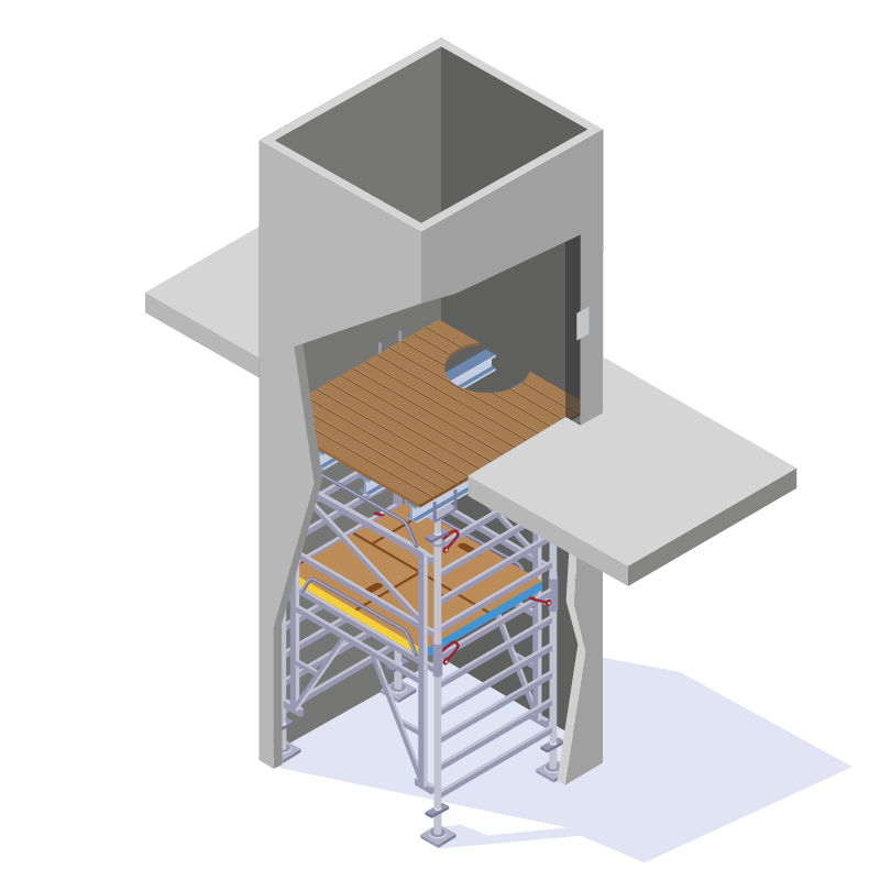 S16649 - Podium ascenseur sur tour