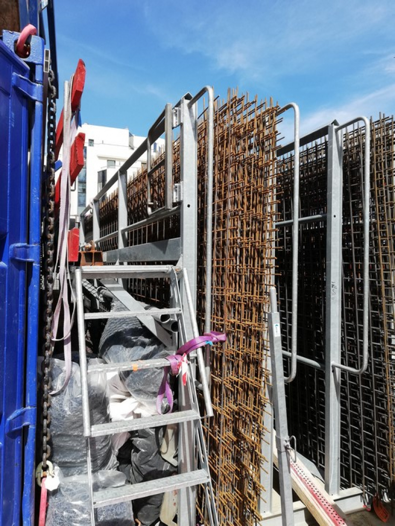 Rack de stockage vertical pour treillis soudés