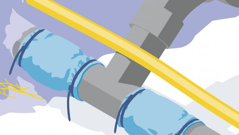 Réaliser les découpes de tuyau contenant de l’amiante avec une gaine de gel