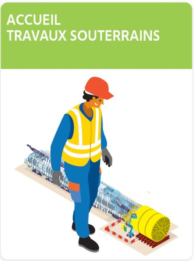 Accueillir un nouvel arrivant sur un chantier de travaux souterrains