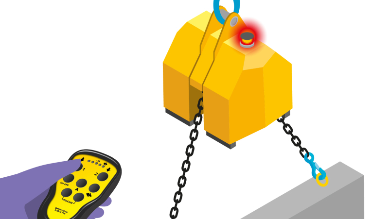 Équilibrer des charges en sécurité avec un palan électrique radiocommandé