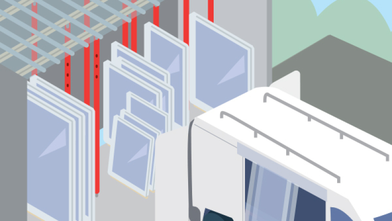 Un quai de chargement pour sécuriser les manutentions au dépôt de menuiserie