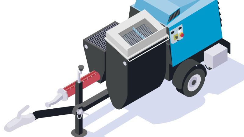 Une machine à projeter qui capte les poussières à la source