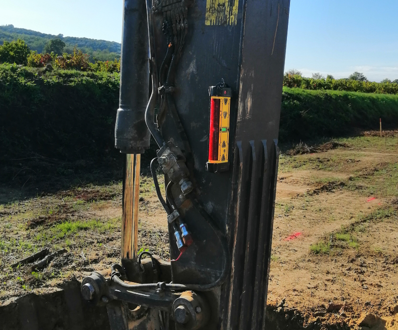 S6001-capteur sur balancier de pelle