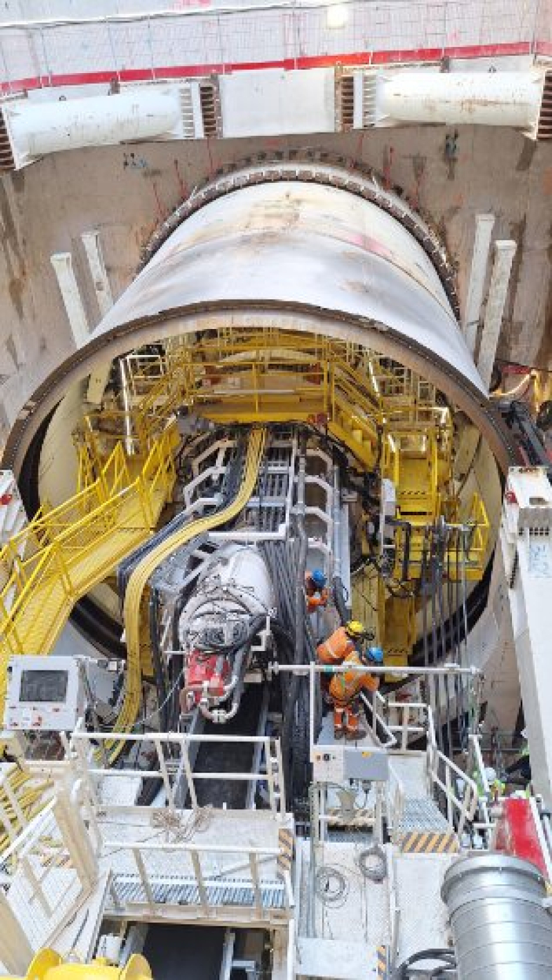 Visite ministre tunnelier