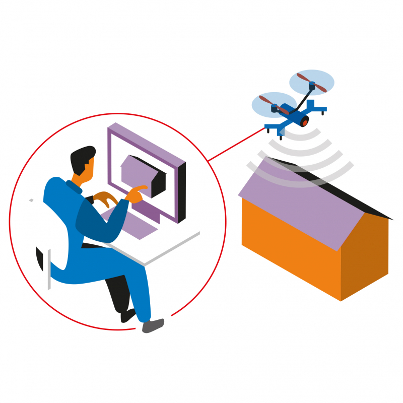 Préparer les chantiers de couverture avec un drone associé à un logiciel de métré 3D