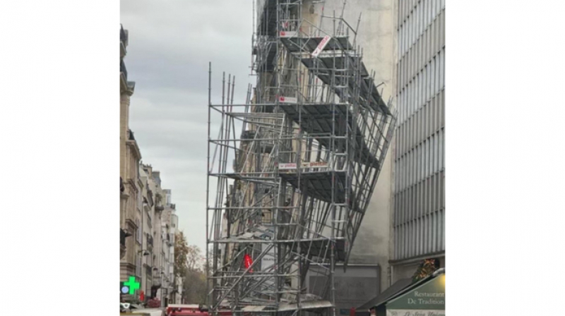 Effondrement d’un échafaudage à Paris : attention à la conception et au montage !