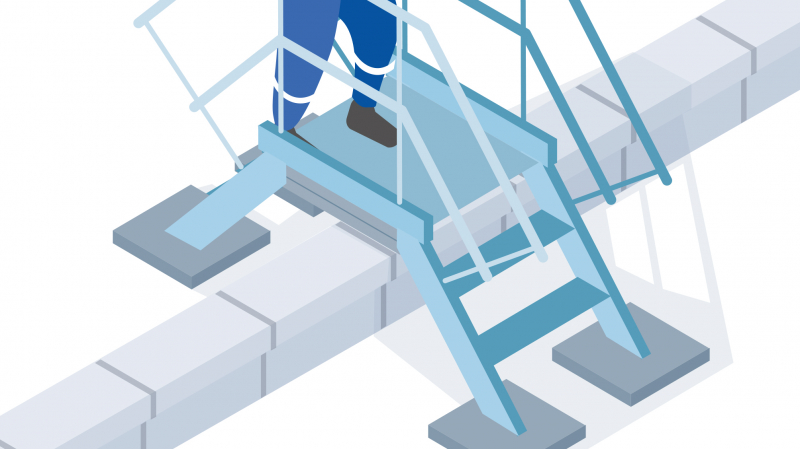 Faciliter les déplacements sur les toitures grâce à une passerelle de franchissement