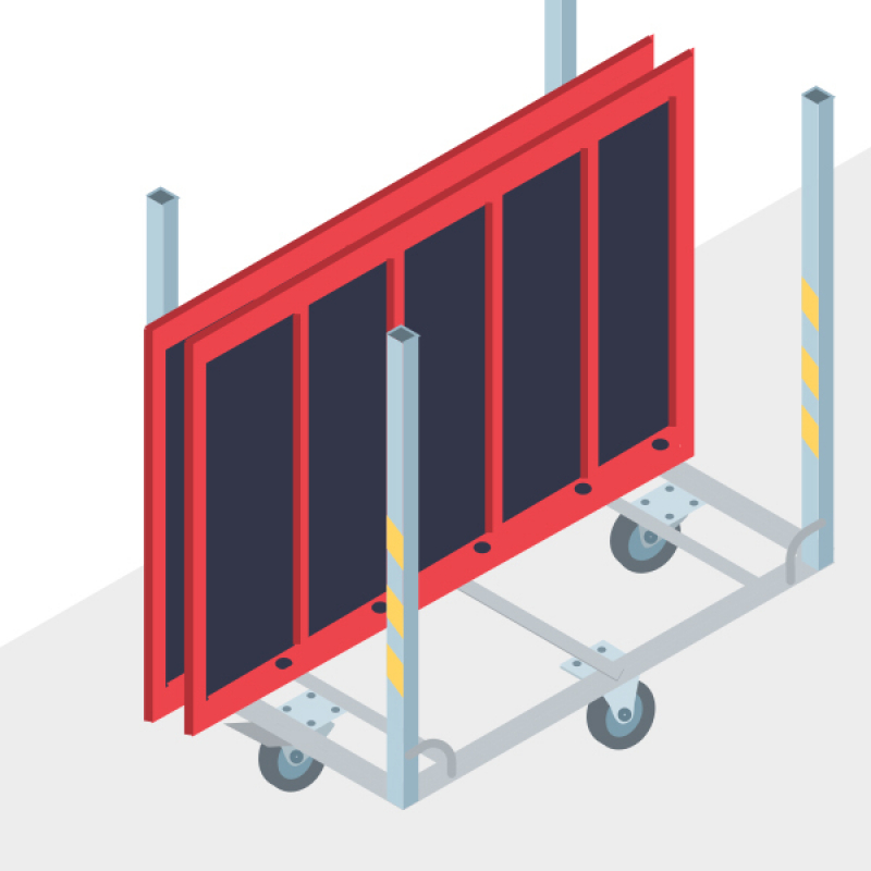 Faciliter le déplacement du matériel de coffrage de plancher avec un chariot