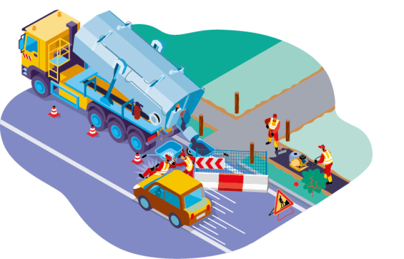 Heurté par le véhicule d'un riverain