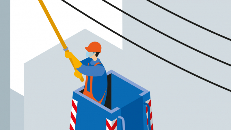 Réduire le risque électrique sur chantier lors des raccordements grâce à une perche isolante