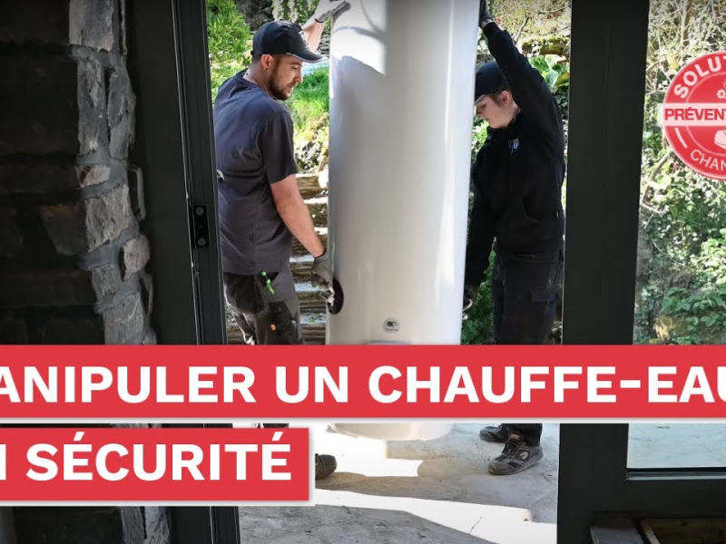 Transporter un chauffe-eau sans se blesser avec des ventouses