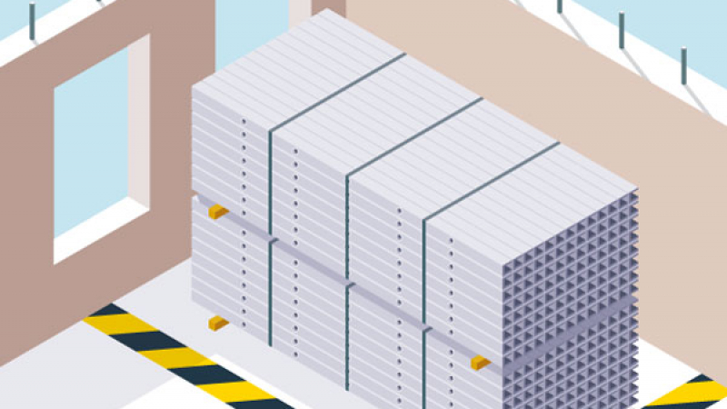 Limiter les manutentions par des approvisionnements en phase de gros œuvre