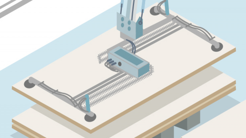 Optimiser la manutention de panneaux bois grâce à un robot