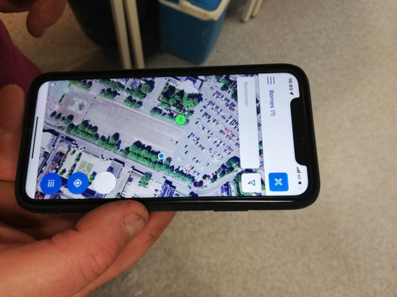 Borne électrique mobile - Application - localisation des bornes à proximité