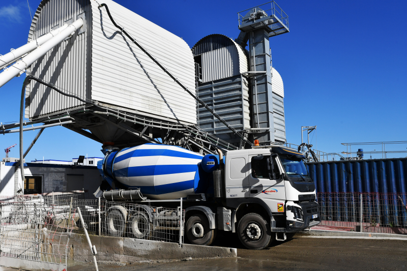 Centrale à béton in situ