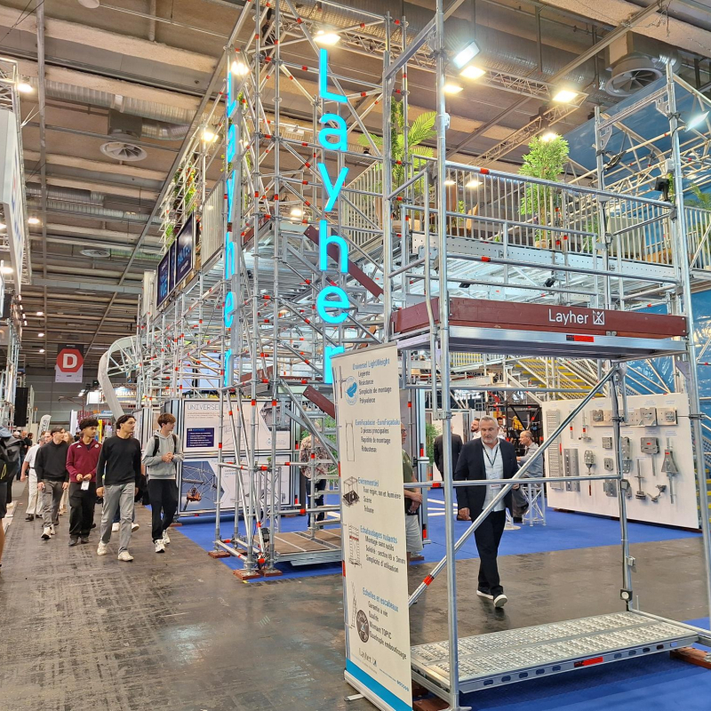 Batimat 2026 - Layher lance plusieurs innovations pour conjuguer productivité et sécurité sur les chantiers