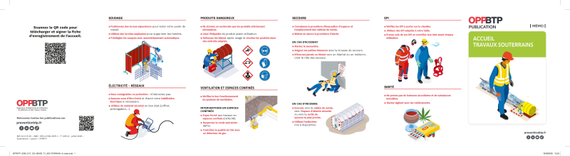 Accueil travaux souterrains - Mémo