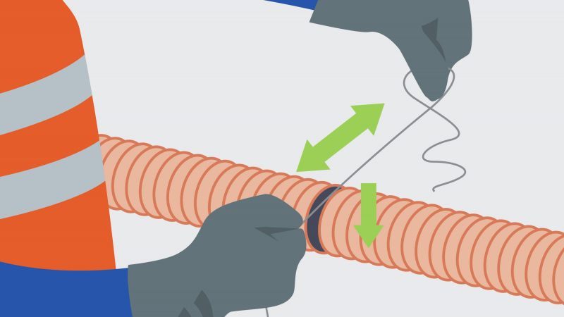 Ouvrir un fourreau en sécurité à proximité de réseaux enterrés