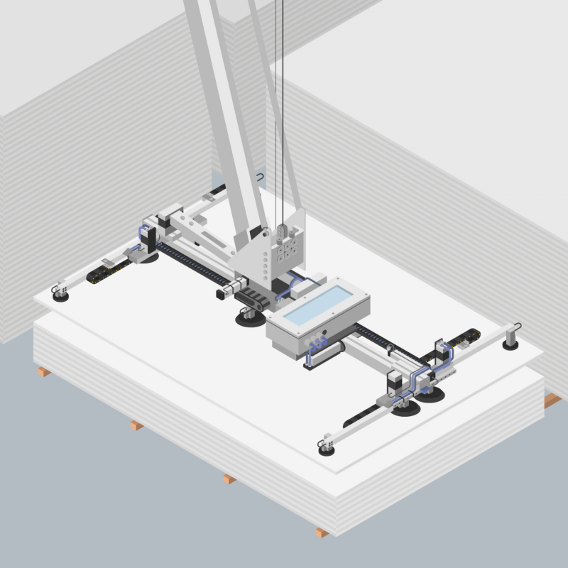 Déplacer les panneaux bois avec un robot de manutention