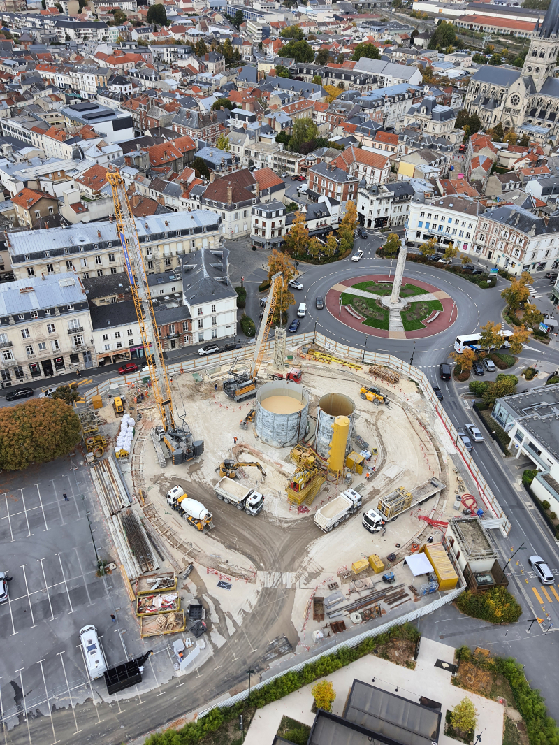 Installation d'une centrale à boue