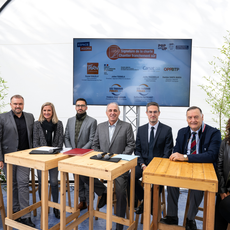 Signature de la charte « Chantier franchement sûr » dans le Tarn