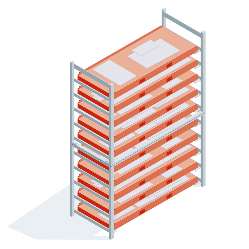 Des racks pour optimiser le stockage et la manutention de tôles dans l'atelier de métallerie