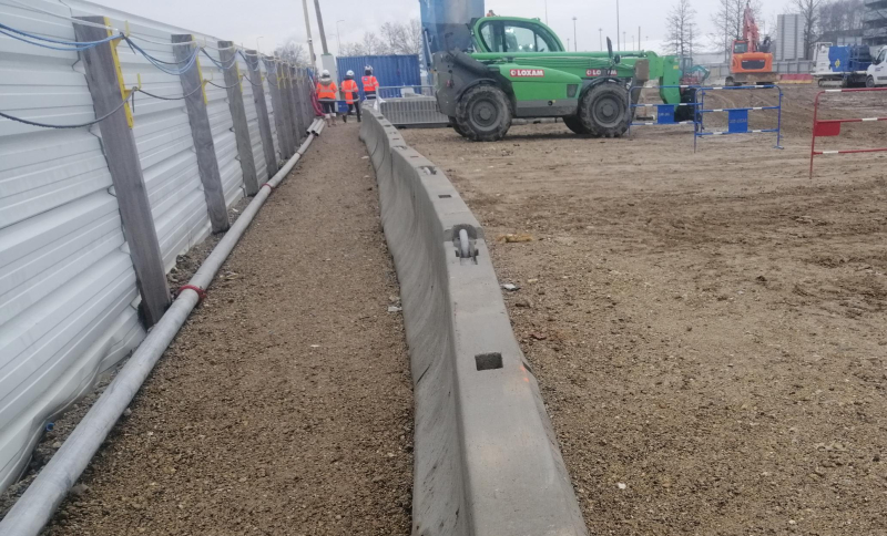 Prévention des heurts engin - piéton : Glissière à béton armé (GBA)
