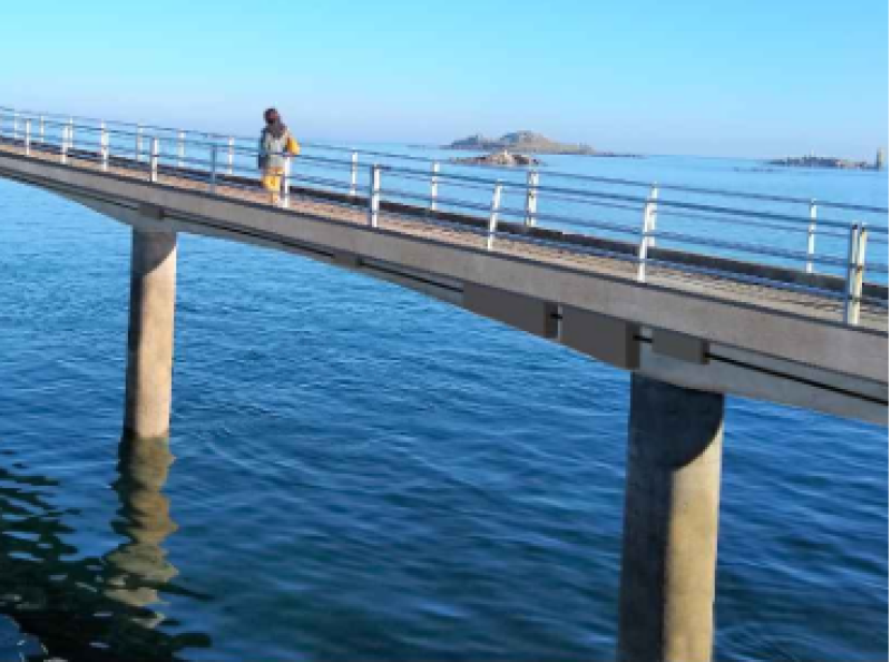 La réhabilitation d’une estacade maritime en exploitation à Roscoff