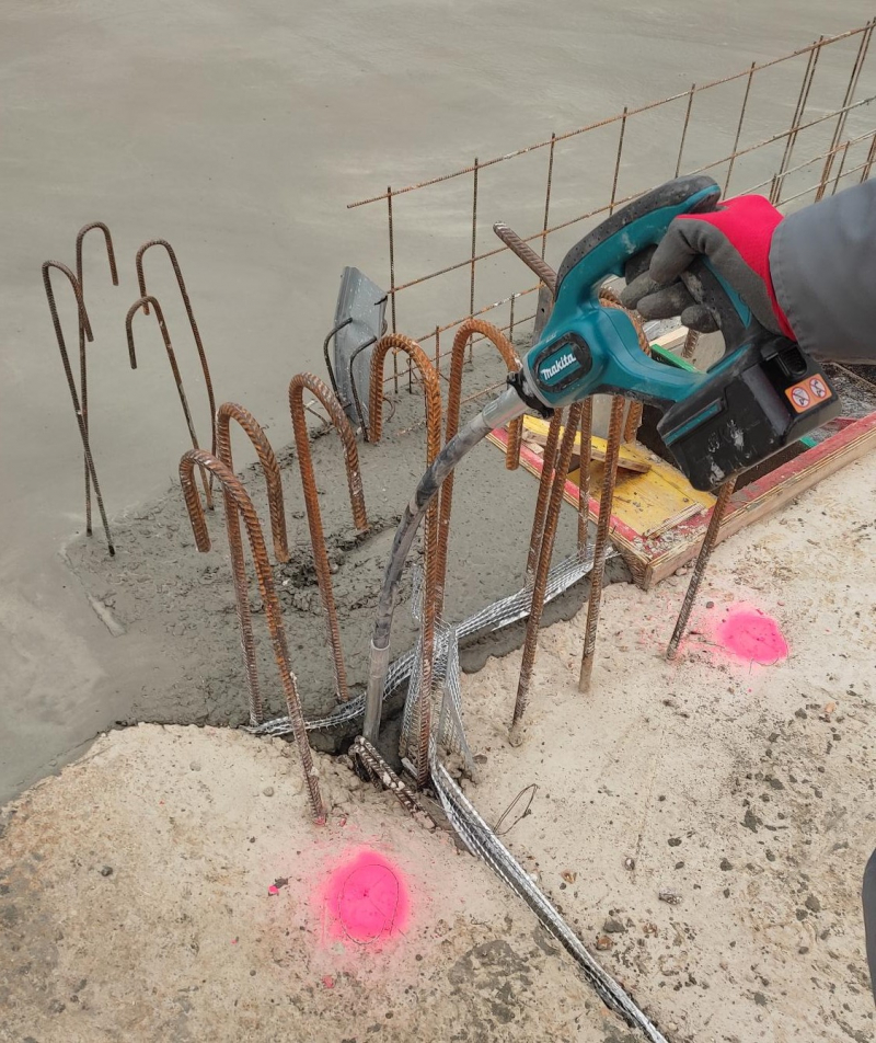 Vibreur béton portatif sur batterie