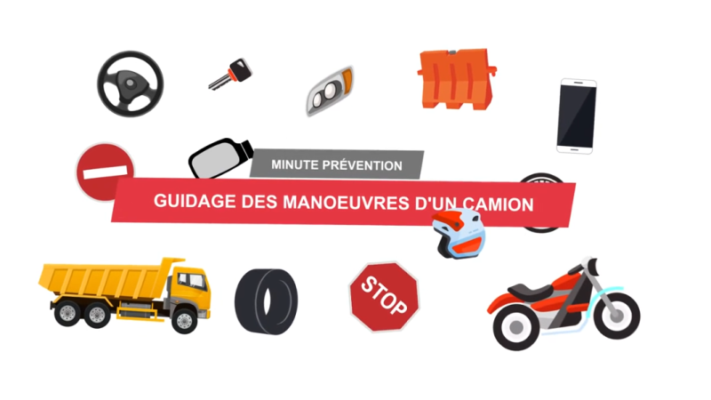 Guider les manœuvres d'un camion sur un chantier