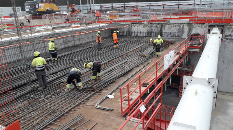 Ligne 15 du Grand Paris Express: une table coffrante pour la dalle de couverture de l'avant-gare de Noisy-Champs