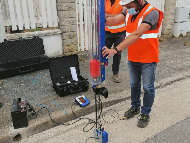 Batteuse électrique pour pénétromètre dynamique