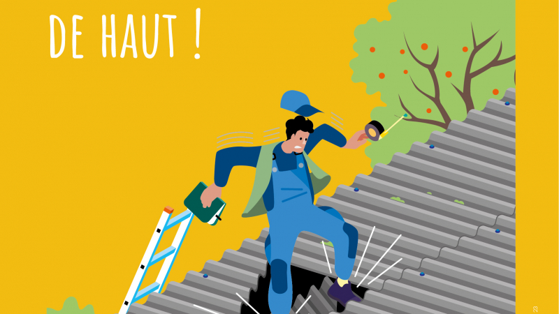 Travaux de couverture en matériaux fragiles : sécuriser le travail en hauteur
