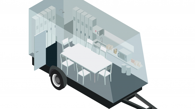 Des bases vies roulantes et autonomes pour les chantiers de courte durée