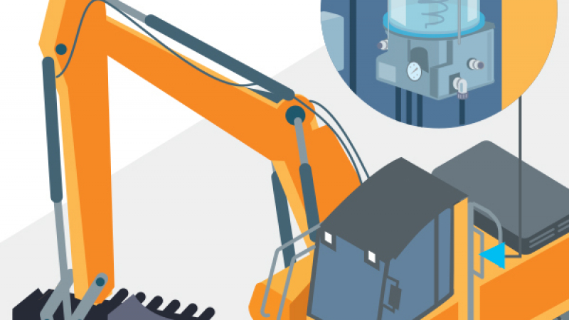 Équiper sa pelle hydraulique d'un graisseur centralisé