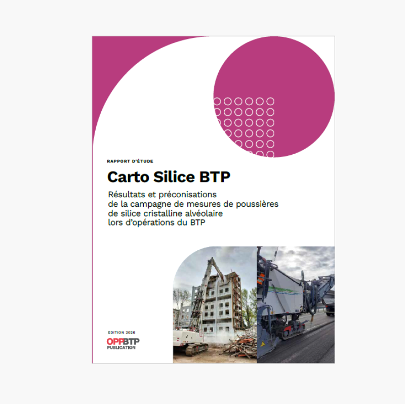 Carto Silice BTP : trois nouvelles situations de travail étudiées et des données actualisées