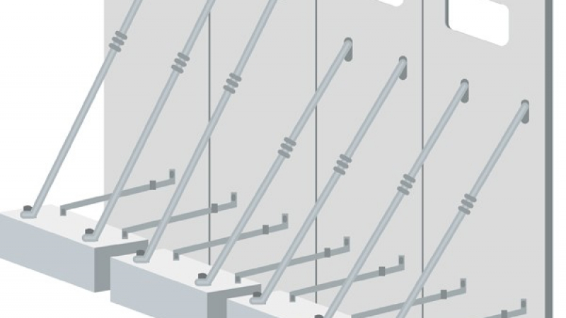 Murs à coffrage intégré : stabiliser la pose en phase provisoire