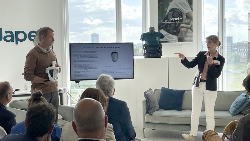 Des start-up dévoilent leurs EPI innovants pour rejoindre l’accélérateur Santé-prévention du BTP