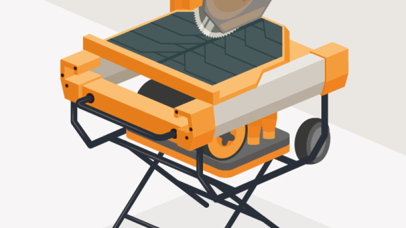 Découper du carrelage avec précision grâce à une scie sur table avec aspirateur intégré