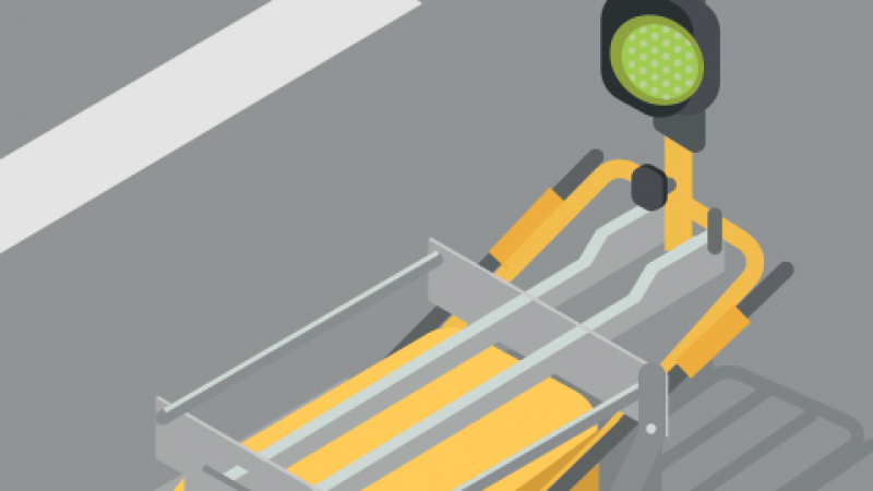 Lutter contre le vol des batteries de feux tricolores de chantier grâce à une cage de protection