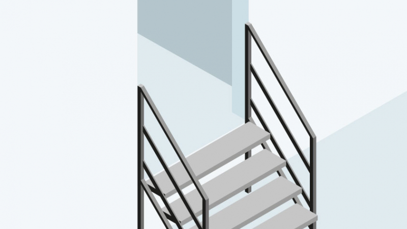 Sécuriser un chantier par l'installation d'escaliers métalliques