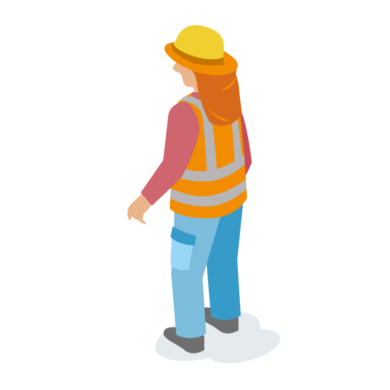 Un pare-soleil anti-UV qui s'intègre au casque de chantier